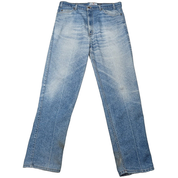 Vintage Jeans Levi Strauss 540 Relaxed Fit Blue Distressed Faded Size 38 x 32